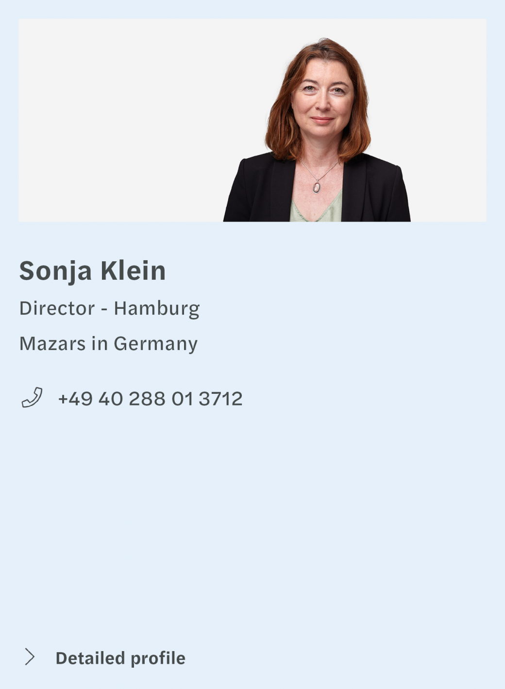 Kontaktbox Sonja Klein EN